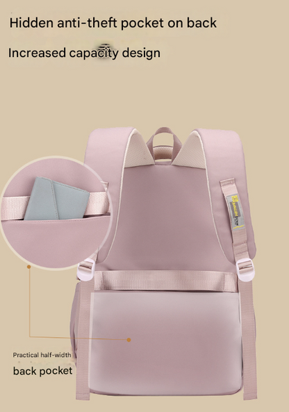 Grey Large Capacity Waterproof Student Backpack - Fits 15-Inch Laptop, Multi-Pocket Travel Daypack Tristar Online