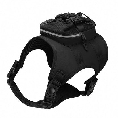 Size L Black Ultimate Dog Harness Vest with Backpack - Padded, Reflective & Adjustable for Medium to Large Breeds Tristar Online