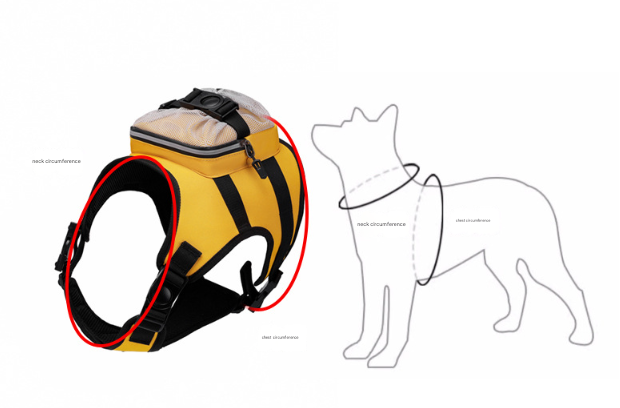 Size L Black Ultimate Dog Harness Vest with Backpack - Padded, Reflective & Adjustable for Medium to Large Breeds Tristar Online