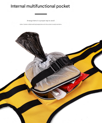 Size S Black and Pink Ultimate Dog Harness Vest with Backpack - Padded, Reflective & Adjustable for Medium Sized Dogs Tristar Online