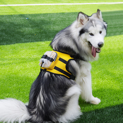 Size S Black and Yellow Ultimate Dog Harness Vest with Backpack - Padded, Reflective & Adjustable for Medium Sized Dogs Tristar Online