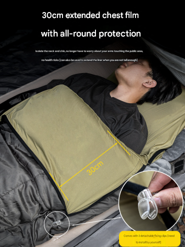Khaki Ultra-Stretch Sleeping Bag Liner - Portable & Lightweight Envelope Sleep Sack for Camping & Travel Tristar Online