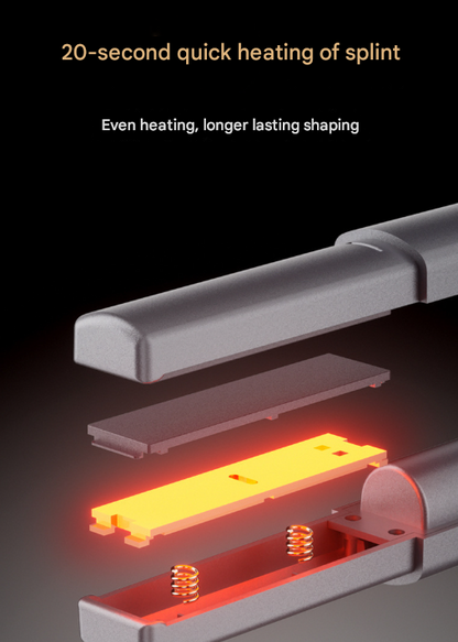 Dark Grey Compact Cordless Hair Straightener - Portable 2-in-1 Mini Flat Iron, USB-C Rechargeable for Travel & Touch-ups Tristar Online