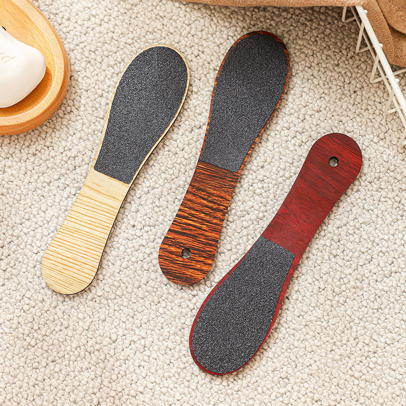 Reddish Brown Professional Pedicure Foot File 10-Pack - Double-Sided Callus Remover with Wooden Handle Tristar Online
