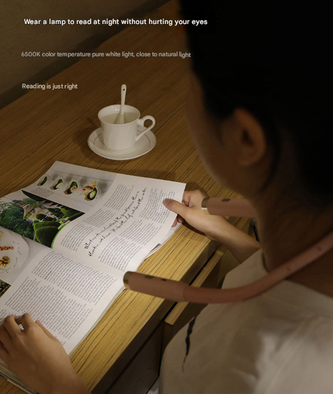 Black Hands-Free LED Neck Reading Light - USB Rechargeable with 3 Color & Brightness Modes, Flexible Gooseneck for Books, Crafts & Knitting Tristar Online