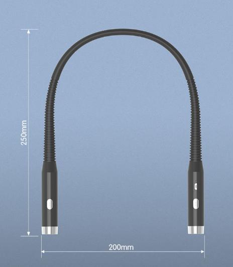 Black Hands-Free LED Neck Reading Light - USB Rechargeable with 3 Color & Brightness Modes, Flexible Gooseneck for Books, Crafts & Knitting Tristar Online