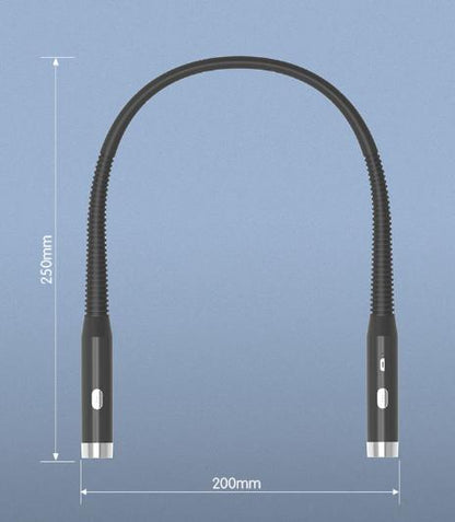 Pink Hands-Free LED Neck Reading Light - USB Rechargeable with 3 Color & Brightness Modes, Flexible Gooseneck for Books, Crafts & Knitting Tristar Online