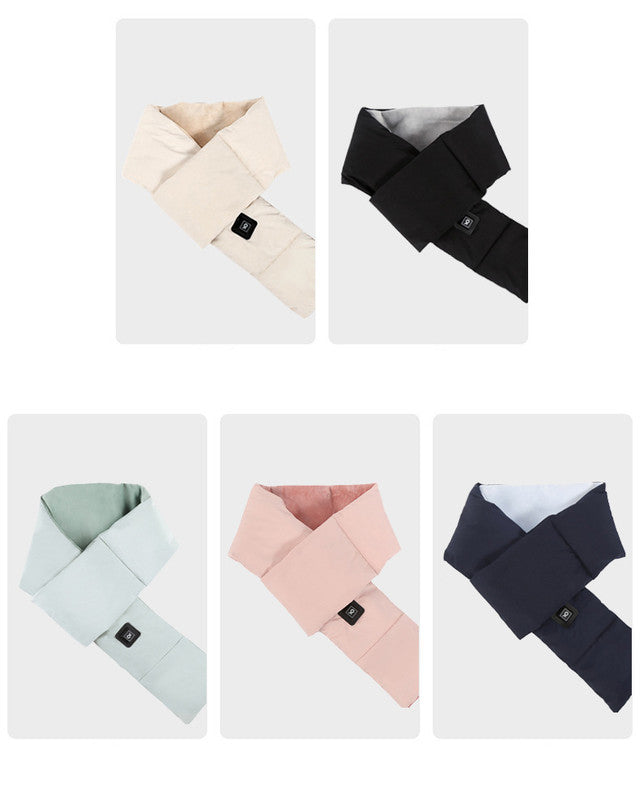 Light Green USB Electric Heated Scarf - Portable Puffer Neck Warmer with 3-Level Heat Control for Winter Tristar Online