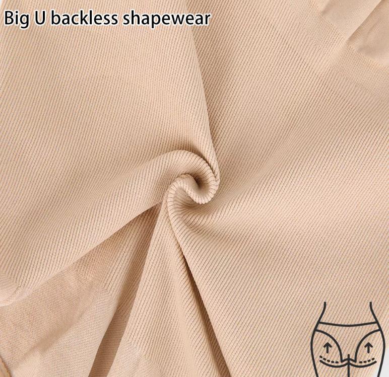 2 Pcs Size M Skin Color Seamless Backless Bodysuit Shapewear - Deep U-Plunge Tummy Control Thong Shaper Tristar Online