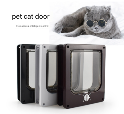 Size S Black 4-Way Locking Pet Flap Door for Cats and Small Dogs - Weatherproof Magnetic Cat Door Tristar Online