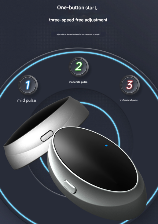 Black Smart Anti-Snoring Device - Rechargeable Pulse Throat Stimulator for Quieter Sleep Tristar Online