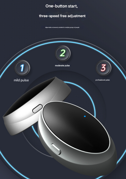 Black Smart Anti-Snoring Device - Rechargeable Pulse Throat Stimulator for Quieter Sleep Tristar Online