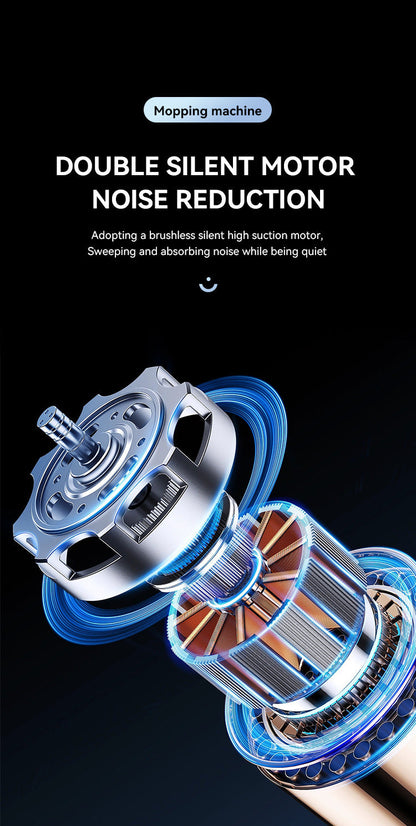 White Smart Robotic Floor Mop with Humidifier Spray - Ultra-Slim Automatic Wet & Dry Floor Cleaner Tristar Online