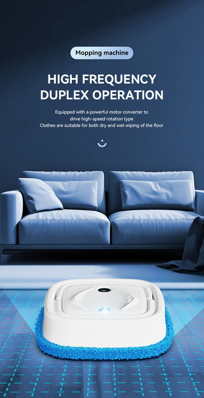 Black Smart Robotic Floor Mop with Humidifier Spray - Ultra-Slim Automatic Wet & Dry Floor Cleaner Tristar Online
