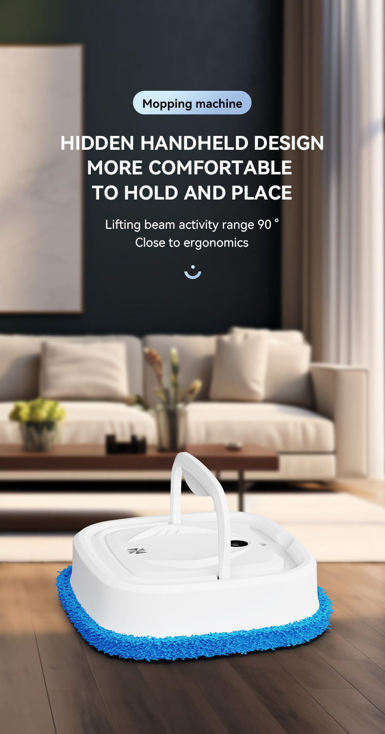 Black Smart Robotic Floor Mop with Humidifier Spray - Ultra-Slim Automatic Wet & Dry Floor Cleaner Tristar Online
