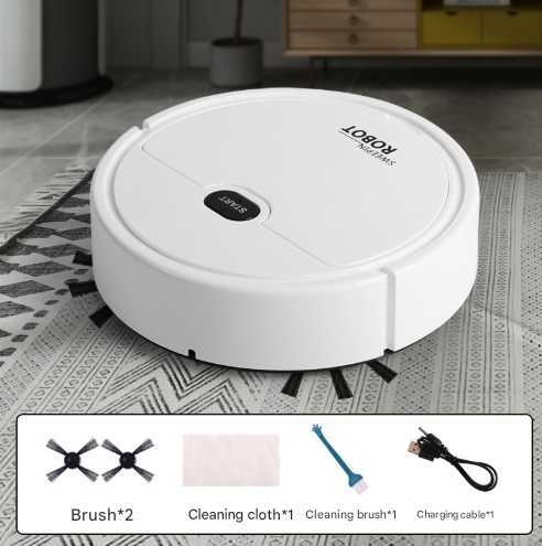 White 3-in-1 Smart Robot Vacuum Cleaner - Automatic Sweeping, Mopping & Suction for Hard Floors & Pet Hair Tristar Online