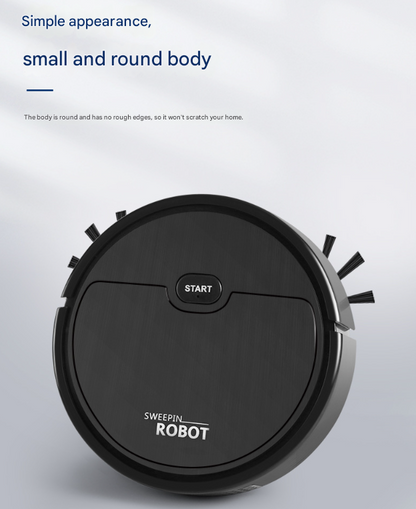 White 3-in-1 Smart Robot Vacuum Cleaner - Automatic Sweeping, Mopping & Suction for Hard Floors & Pet Hair Tristar Online