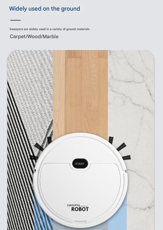 White 3-in-1 Smart Robot Vacuum Cleaner - Automatic Sweeping, Mopping & Suction for Hard Floors & Pet Hair Tristar Online