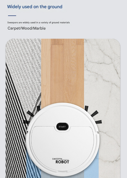 White 3-in-1 Smart Robot Vacuum Cleaner - Automatic Sweeping, Mopping & Suction for Hard Floors & Pet Hair Tristar Online