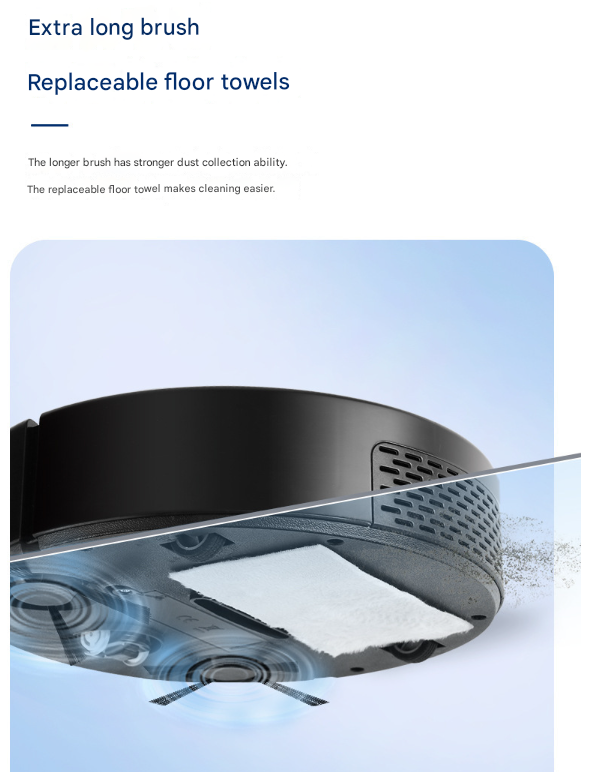 White 3-in-1 Smart Robot Vacuum Cleaner - Automatic Sweeping, Mopping & Suction for Hard Floors & Pet Hair Tristar Online