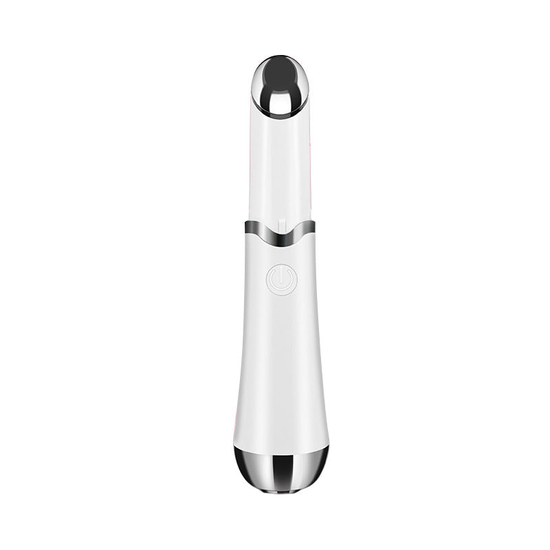 White Sonic Eye & Lip Massager with Red & Blue Light Therapy - Heated Vibrating Wand for Puffiness and Wrinkles Tristar Online