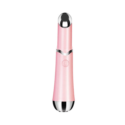 Pink Sonic Eye & Lip Massager with Red & Blue Light Therapy - Heated Vibrating Wand for Puffiness and Wrinkles Tristar Online