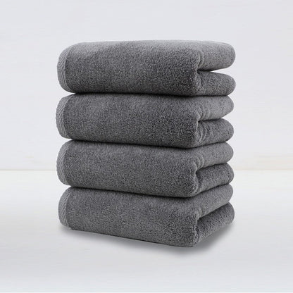 Dark Grey Plush Cotton Hand Towel Set (4-Pack) - Ultra Soft, Absorbent & Quick-Drying Face Towels for Bathroom Tristar Online