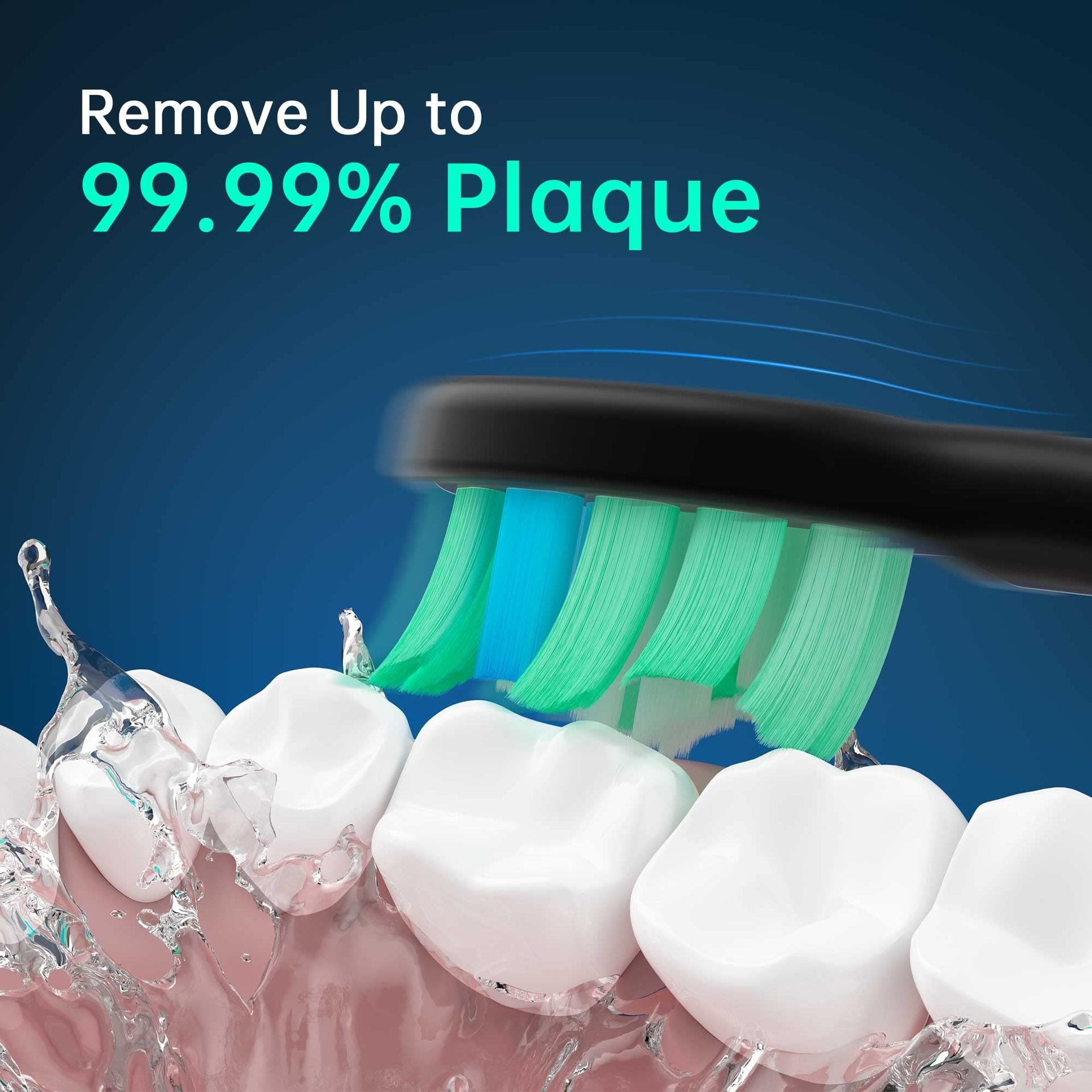 White Sonic Rechargeable Electric Toothbrush with 8 Heads & Travel Case - 5 Brushing Modes & Smart Timer(USB) Tristar Online