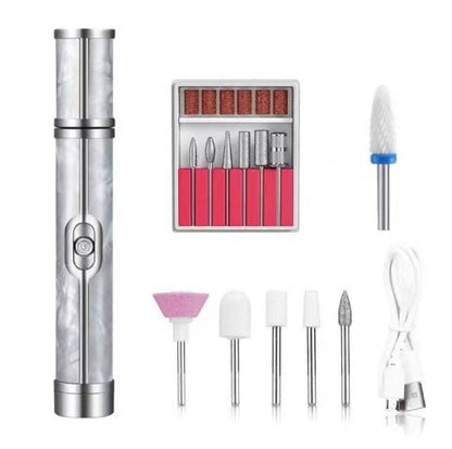 Grey Cordless Electric Nail Drill Pen - Professional Rechargeable Manicure & Pedicure Kit Tristar Online
