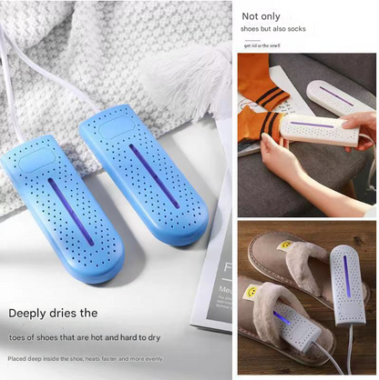 Pink Portable USB Shoe Dryer & Deodorizer - Constant Temperature Electric Boot Warmer with UV Sanitizer Tristar Online