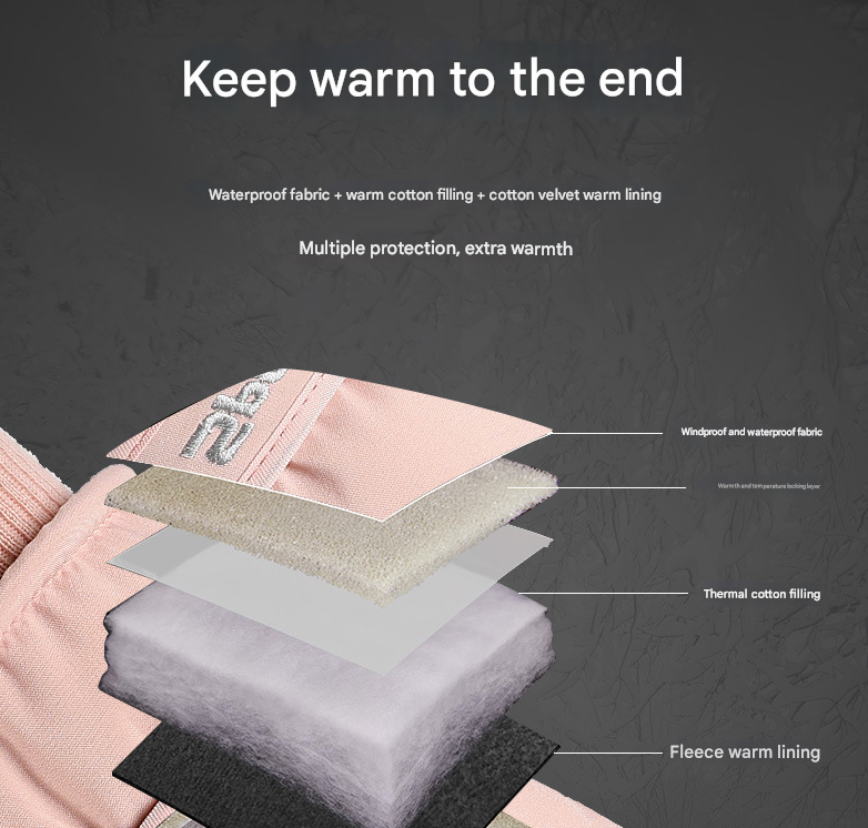 Women's Grey-pink Color Combination Top-Rated Waterproof Touchscreen Ski Gloves - Fleece-Lined for Men & Women Tristar Online