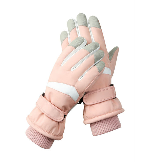 Women's Pink-white Color Combination Top-Rated Waterproof Touchscreen Ski Gloves - Fleece-Lined for Men & Women Tristar Online