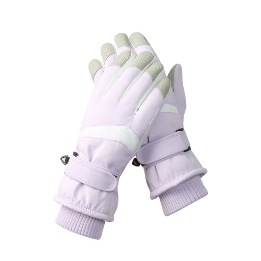 Women's Purple-white Color Combination Top-Rated Waterproof Touchscreen Ski Gloves - Fleece-Lined for Men & Women Tristar Online