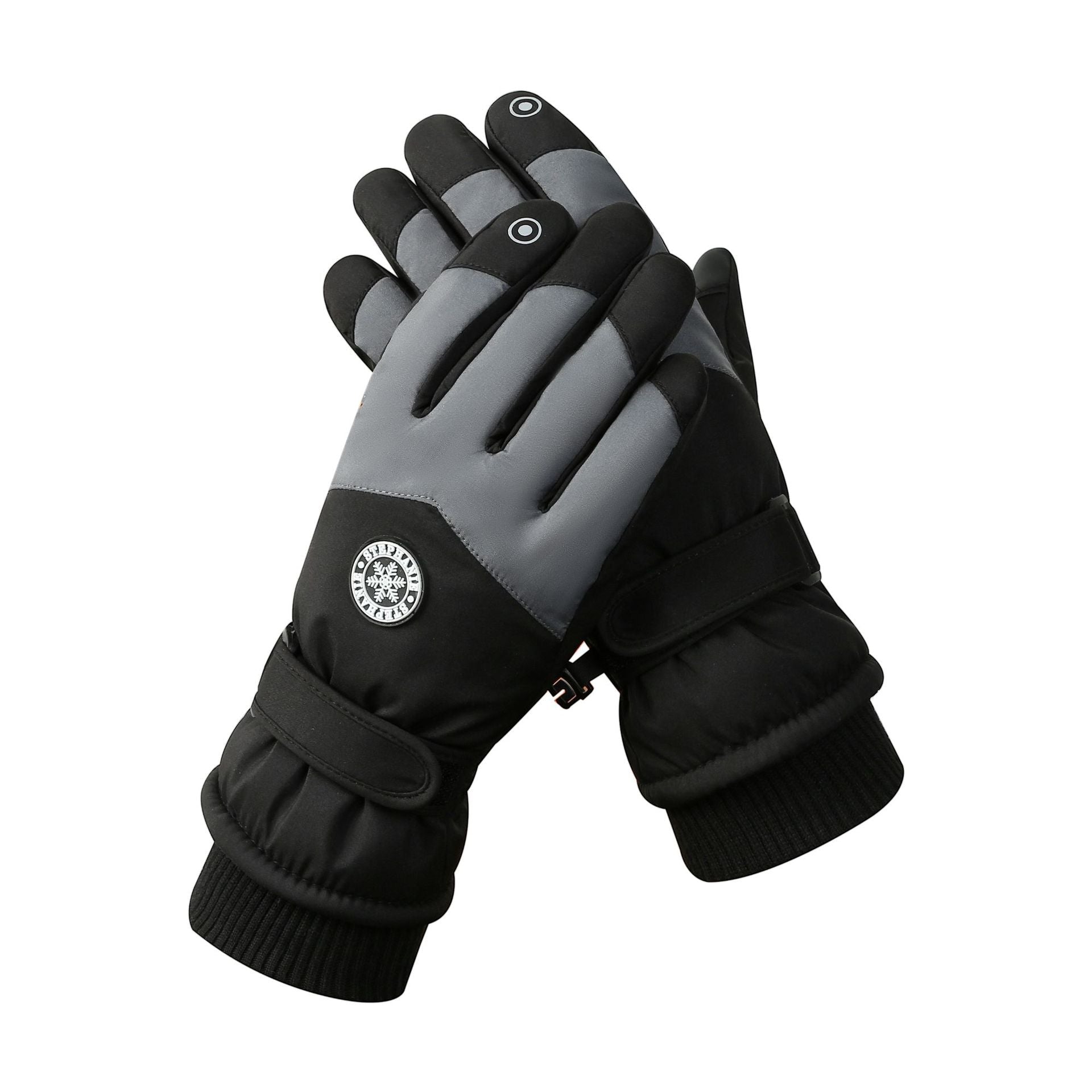 Men's Black-grey Color Combination Top-Rated Waterproof Touchscreen Ski Gloves - Fleece-Lined for Men & Women Tristar Online