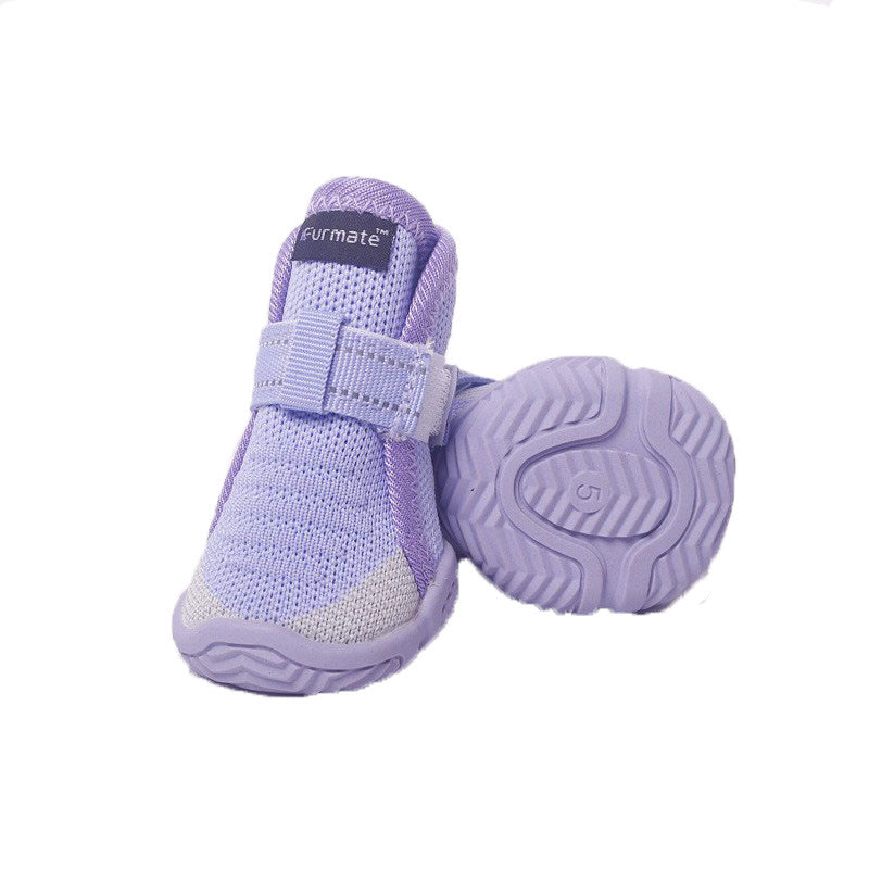 3# Purple Breathable Woven Dog Shoes for Small to Medium Dogs - Non-Slip, Durable, Anti-Dirty Paw Protectors Tristar Online