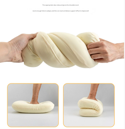 Green Ergonomic Memory Foam Travel Pillow for Neck Support - Portable & Compact for Camping, Flights, and Napping Tristar Online