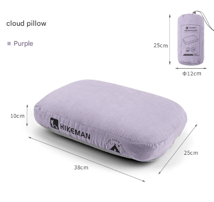 Purple Ergonomic Memory Foam Travel Pillow for Neck Support - Portable & Compact for Camping, Flights, and Napping Tristar Online