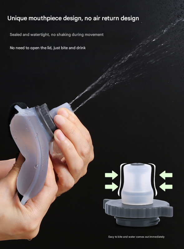 2-Pices Transparent Color Ergonomic Wearable Hydration Flask - Hands-Free Wrist Water Bottle for Running & Sports Tristar Online