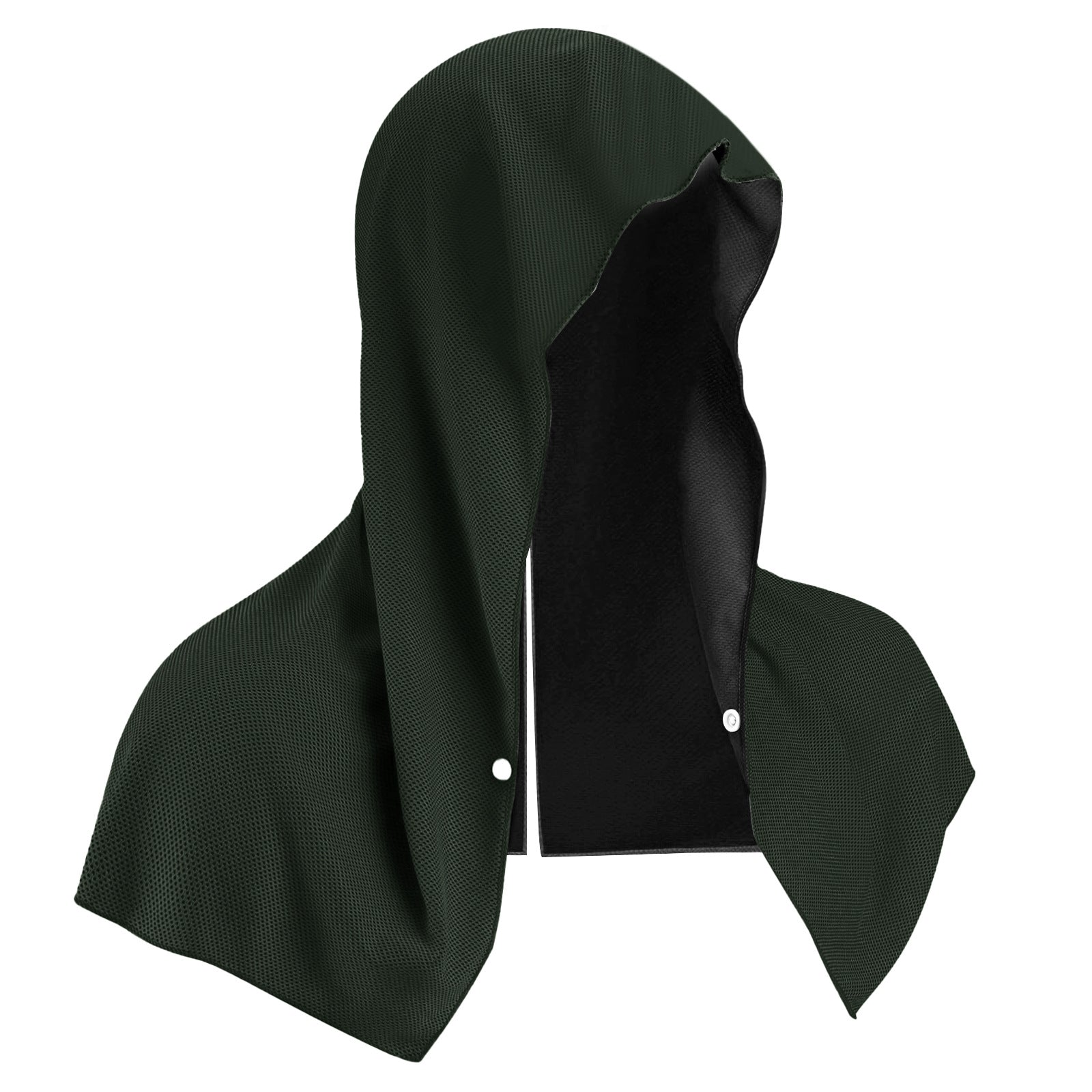 Dark Grey 5-Pack Instant Cooling Towel Set - UPF Sun Protection Hooded Ice Towels for Sports & Outdoor Activities Tristar Online