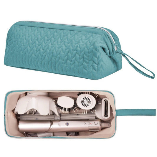 Green Hair Styler Travel Case - Protective Storage Organizer Bag for Dryer, Curling Iron & Accessories Tristar Online