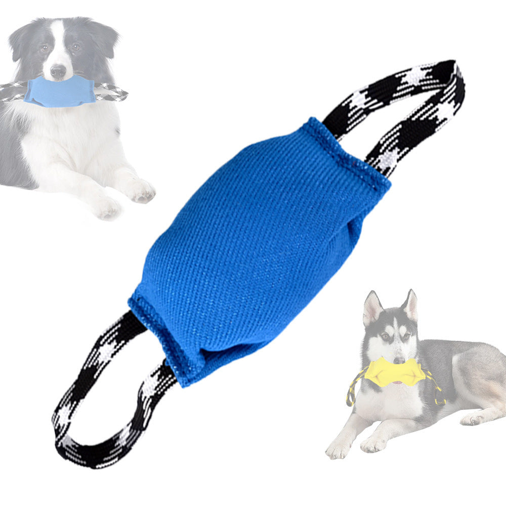 Blue Durable Dog Tug Toy with 2 Handles - Interactive Bite Pillow for Training & Tug of War Tristar Online