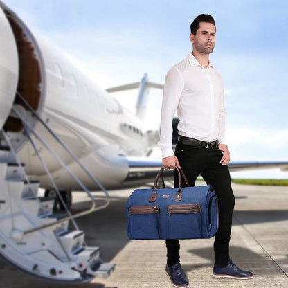 Black 45L Garment Duffel Bag - Men's Travel Suit Bag - Carry On Weekender Tristar Online