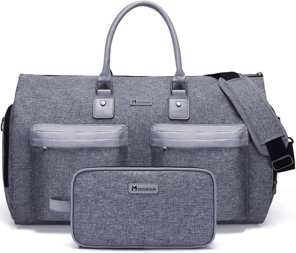 Grey 45L Garment Duffel Bag - Men's Travel Suit Bag - Carry On Weekender Tristar Online