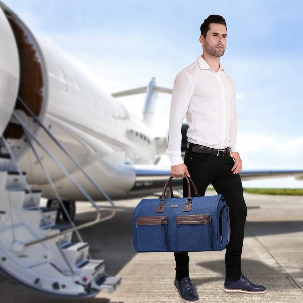 Grey 45L Garment Duffel Bag - Men's Travel Suit Bag - Carry On Weekender Tristar Online