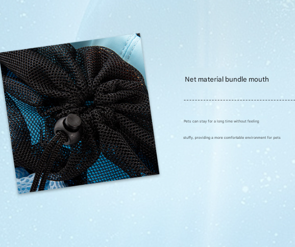 L Blue Hands-Free Pet Carrier Backpack for Small Dogs & Cats - Breathable Chest Pack for Outdoor Travel & Hiking Tristar Online