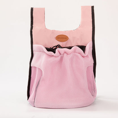 L Pink Hands-Free Pet Carrier Backpack for Small Dogs & Cats - Breathable Chest Pack for Outdoor Travel & Hiking Tristar Online