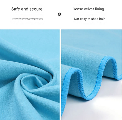 2-Piece Purple Quick-Dry Microfiber Sports Towel with Travel Case - Compact & Absorbent for Gym, Swimming & Camping Tristar Online