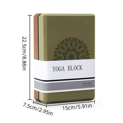 Coffee Brown High-Density EVA Foam Yoga Block for Support & Stability - Lightweight Non-Slip Brick for Yoga, Pilates & Stretching Tristar Online