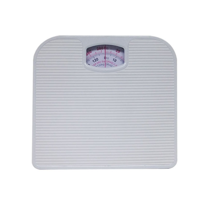 White Classic Mechanical Bathroom Scale - Battery-Free Analog Body Weight Scale with Non-Slip Platform Tristar Online