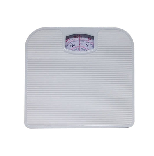 White Classic Mechanical Bathroom Scale - Battery-Free Analog Body Weight Scale with Non-Slip Platform Tristar Online